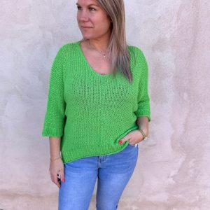 Agata  Stickad tröja Green
